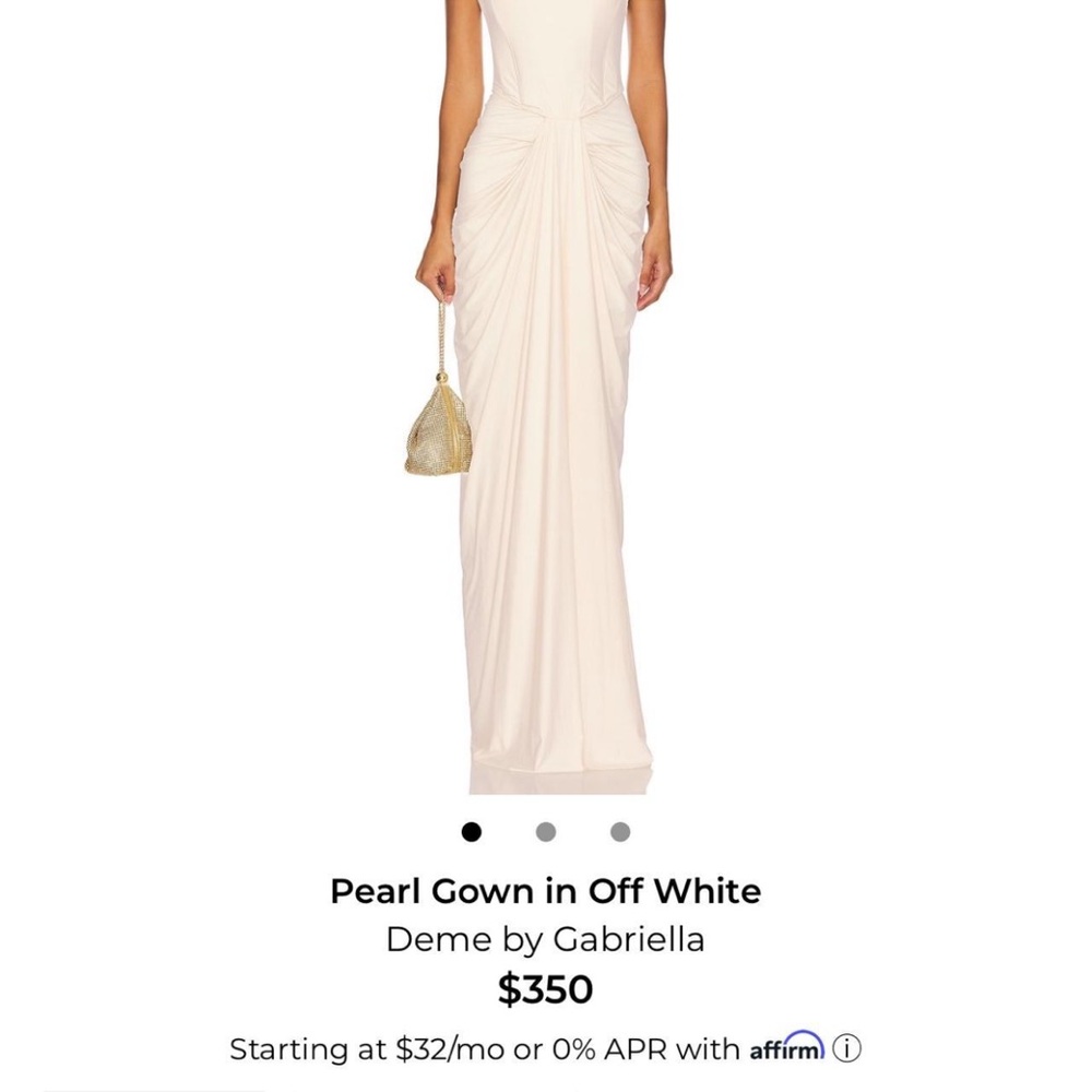 Off White Pearl Gown